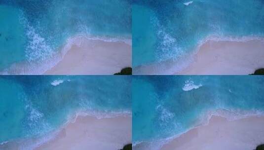 航拍海滩风景高清在线视频素材下载