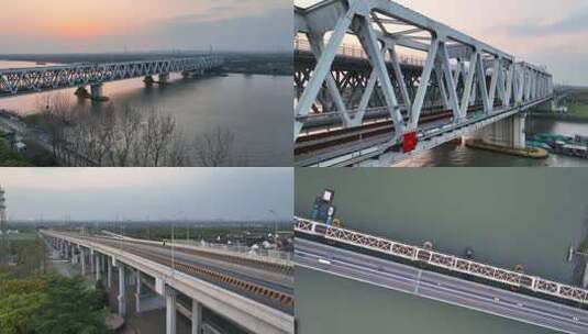 上海松浦大桥交通运输高清在线视频素材下载