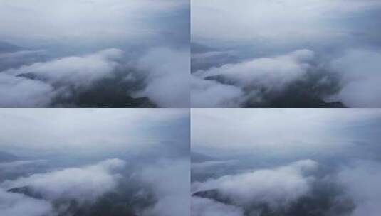天空云海航拍穿云高清在线视频素材下载