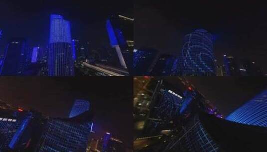 杭州·钱江新城·FPV穿越机拍摄00009107高清在线视频素材下载