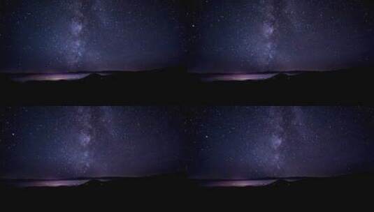 延时实拍夜空中美丽的星光高清在线视频素材下载