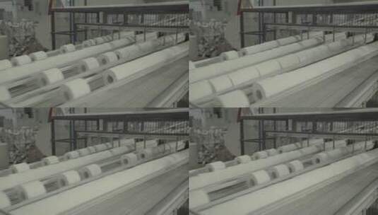 造纸厂的工作输送机高清在线视频素材下载