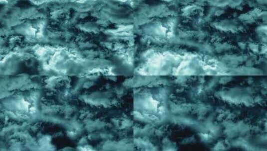 电影般的穿越深蓝色的云层高清在线视频素材下载