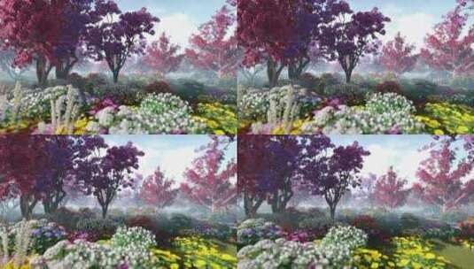 美丽的花园_3D动画高清在线视频素材下载