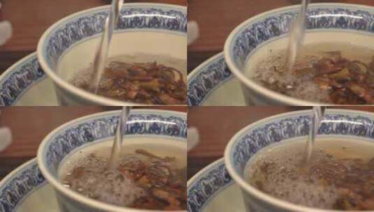 普洱茶 茶汤 龙珠茶 出汤 云南普洱生熟茶高清在线视频素材下载
