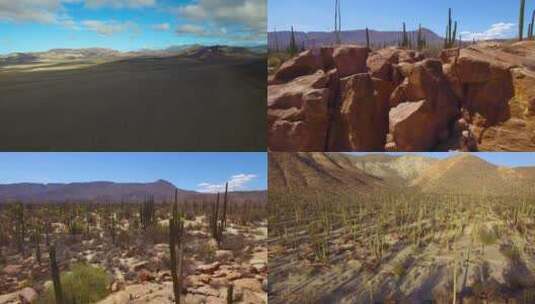 荒芜沙漠戈壁干旱沙丘高清在线视频素材下载