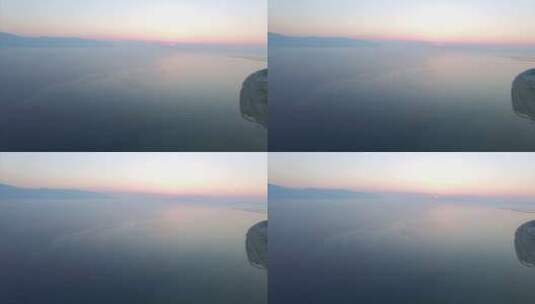 阿尔巴尼亚日落的海洋高清在线视频素材下载