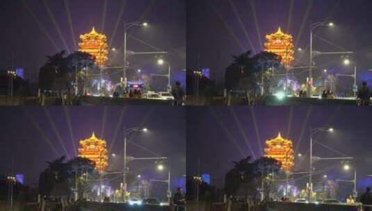武汉夜景高清在线视频素材下载