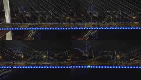 上海_南浦大桥_航拍南浦大桥全貌002高清在线视频素材下载