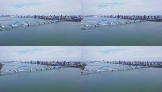 杭州钱江四桥 复兴大桥高清在线视频素材下载