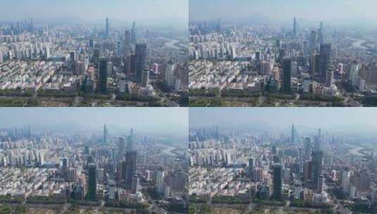 深圳城市高楼大厦航拍高清在线视频素材下载