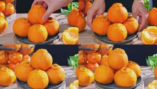 丑橘  不知火丑橘 不知火柑橘高清在线视频素材下载