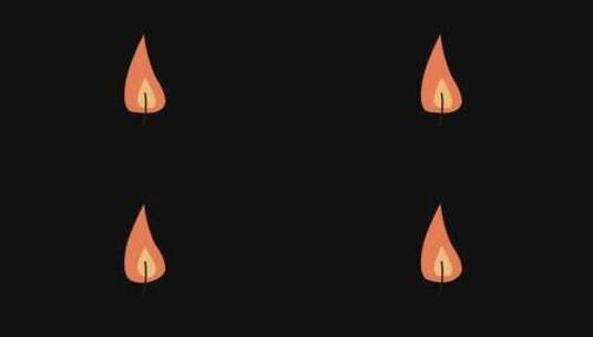 蜡烛火焰卡通高清在线视频素材下载