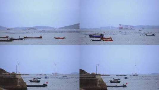 海港渔船高清在线视频素材下载
