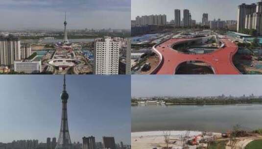 洛阳城市阳台一期主体完工高清在线视频素材下载