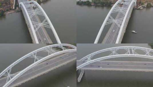 广州丫髻沙大桥航拍原素材高清在线视频素材下载