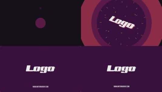 清新简洁形状标志显示LOGO展示高清AE视频素材下载
