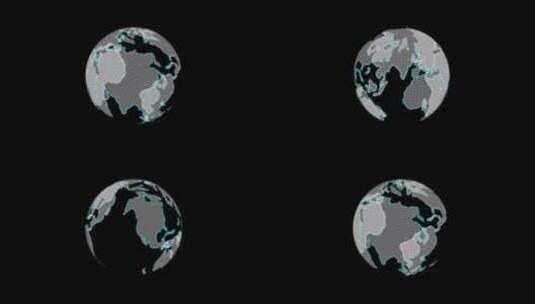 科技感3D地球高清AE视频素材下载