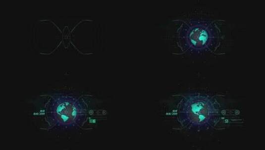 高科技HUD元素ae模板高清AE视频素材下载