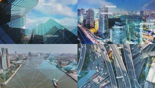 城市科技片头模板高清AE视频素材下载