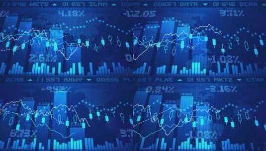 数字数据金融投资高清AE视频素材下载