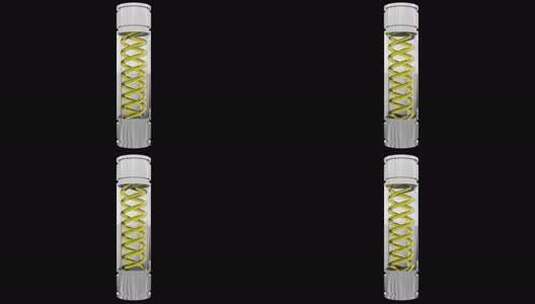 科学试管黄色Dna Alpha回路高清在线视频素材下载