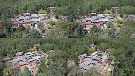 丽江玉峰寺航拍高清在线视频素材下载