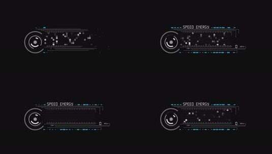 扁平UI特效动画 科技感线条HUD高清在线视频素材下载