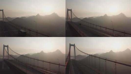 贵州省·安顺市·关岭·县·坝陵河大桥37高清在线视频素材下载