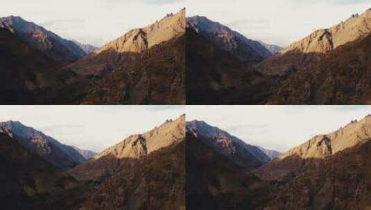 高清实拍白天的山景景观高清在线视频素材下载
