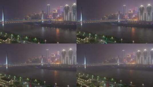 重庆城市河桥航拍高清在线视频素材下载