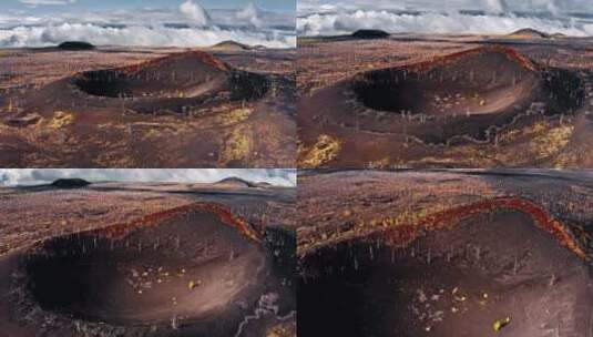俄罗斯火山口高清在线视频素材下载