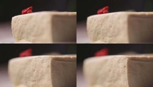豆制品日本豆腐嫩豆腐高清在线视频素材下载