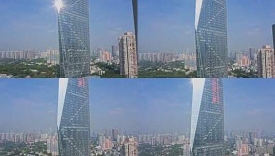 深圳南山华侨城大厦上升高清在线视频素材下载