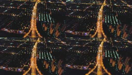中国天津城市立交桥航拍风光高清在线视频素材下载
