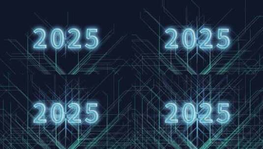 2025三维科技感电路板生长线条场景高清在线视频素材下载
