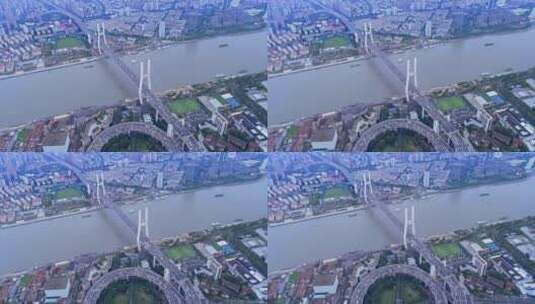 上海南浦大桥4k校色版本高清在线视频素材下载