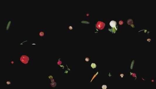 蔬菜 瓜果 食物 绿色食品 素食高清在线视频素材下载