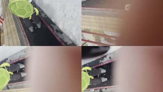 户外滑雪滑雪场滑雪运动滑雪的人高清在线视频素材下载