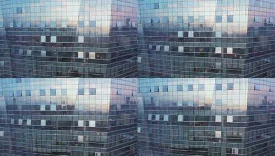 城市高楼玻璃墙城市空境高清在线视频素材下载