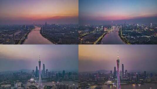 广州繁华城市夜景高清在线视频素材下载