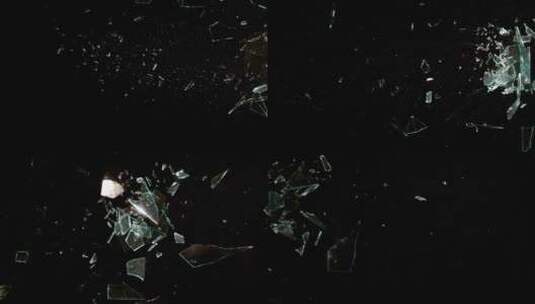 4k各种玻璃破裂破碎视频素材素材 (77)高清在线视频素材下载