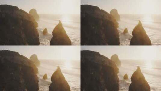 神秘壮观的海岸线高清在线视频素材下载
