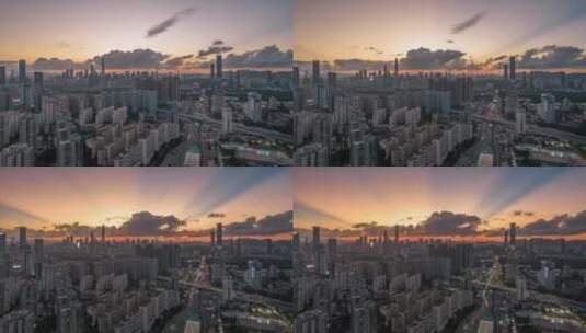 深圳夜景航拍高清在线视频素材下载