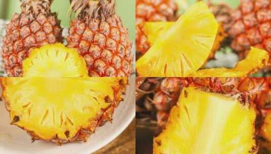 海南金钻菠萝  菠萝视频高清在线视频素材下载