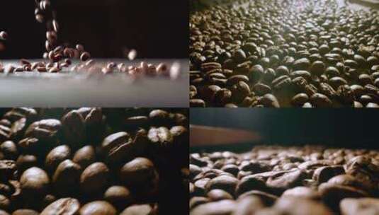 咖啡豆广告宣传片视频素材慢动作慢镜高清在线视频素材下载