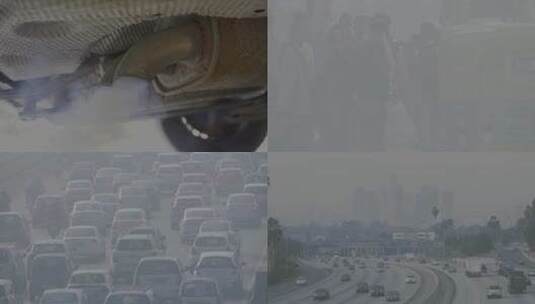 汽车尾气污染高清在线视频素材下载