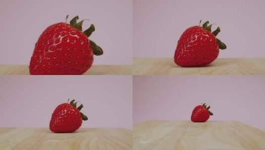 色彩艳丽草莓高清在线视频素材下载