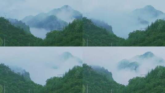 雨后早晨晨雾延时高清在线视频素材下载