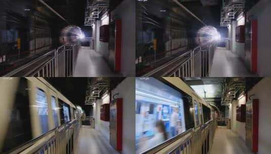 地铁隧道 轨道交通高清在线视频素材下载